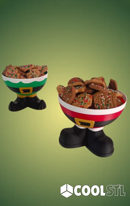 Christmas Feet Bowl - Santa Feet Cool STL