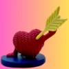 Small Knitted Heart Pierced by an Arrow STL