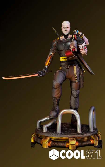 Geralt of Rivia Cyberpunk – The Witcher Cool STL