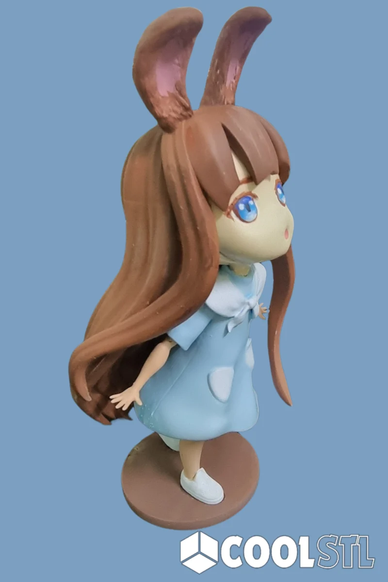 Rabbit Girl Chibi Cool STL