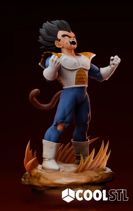 Vegeta Classic Figurine - Dragon Ball Cool STL