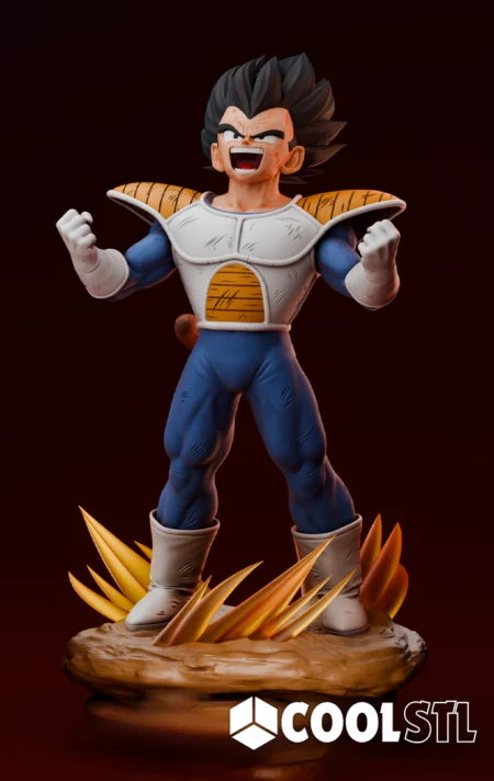 Vegeta Classic Figurine - Dragon Ball Cool STL