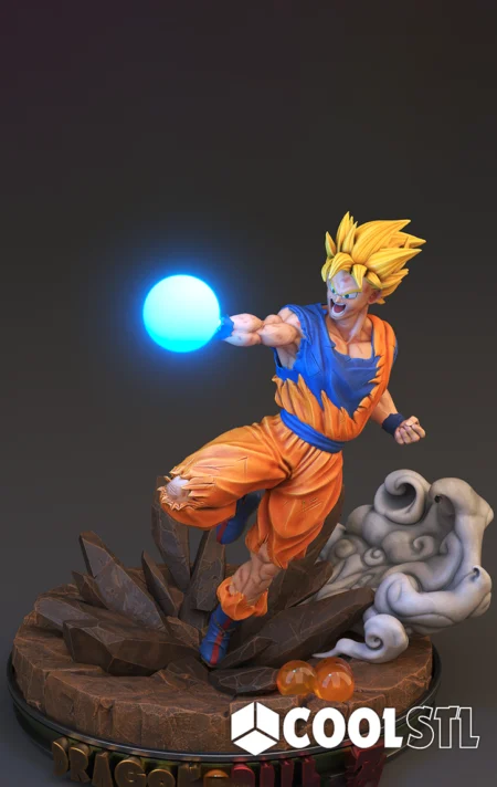 Goku SSJ2 – Dragon Ball Cool STL