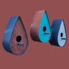 Elegant Raindrop Birdhouse STL