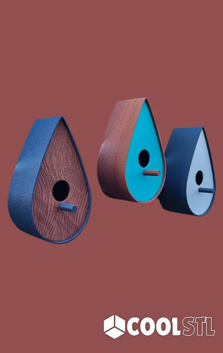 Elegant Raindrop Birdhouse STL