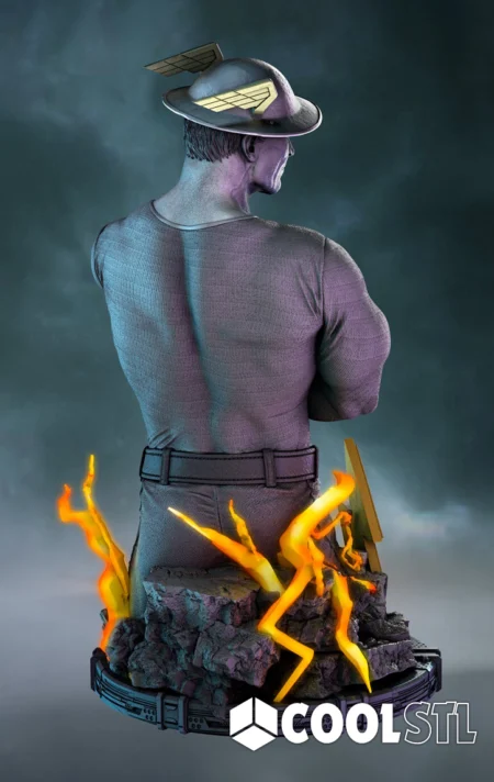 Jay Garrick Flash Bust STL – 3D Printable