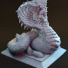 Serpent Queen STL – 3D Printable Naga Goddess Fantasy Figure