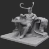 Loki & the Chess Board STL – 3D Printable