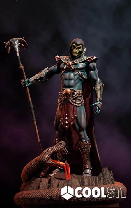 Skeletor STL – 3D Printable Masters of the Universe Villain Figure