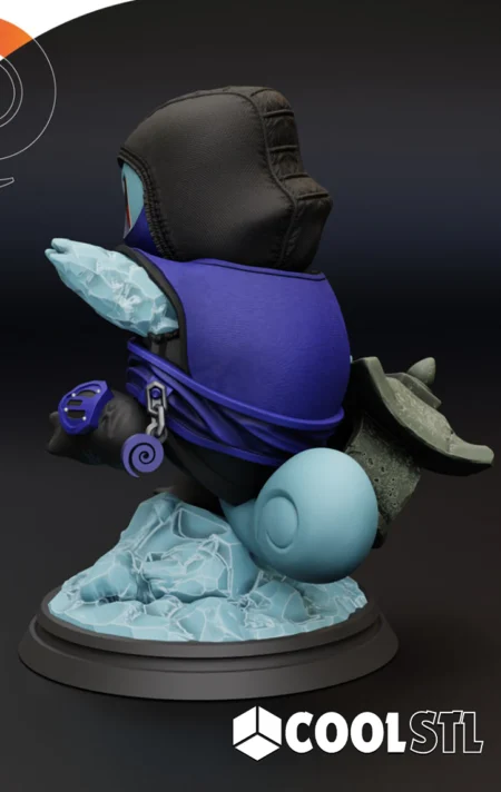 Squirtle Sub Zero STL – 3D Printable Crossover Figure