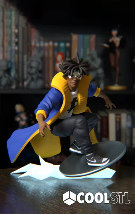 Static Shock STL – 3D Printable Superhero Figure