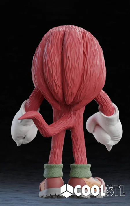 Knuckles STL – 3D Printable Guardian of the Master Emerald