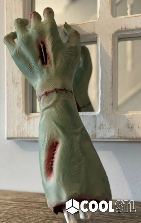 Zombie Arm STL – Creepy 3D Printable Undead Limb Prop