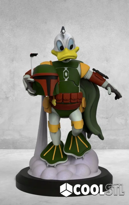 Boba Duck STL – Star Warrior Duck Fan Art 3D Model