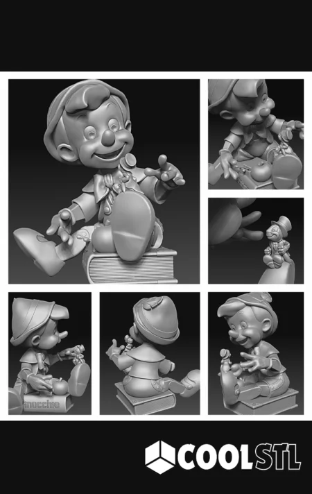 Pinocchio STL – 3D Printable Classic Puppet Figurine