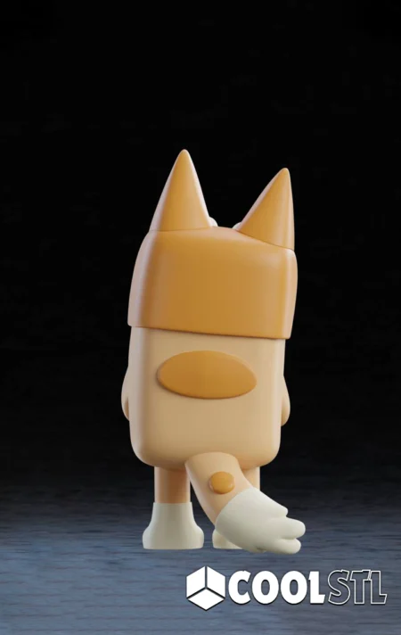 Bingo STL – 3D Printable Cartoon Pup Figurine