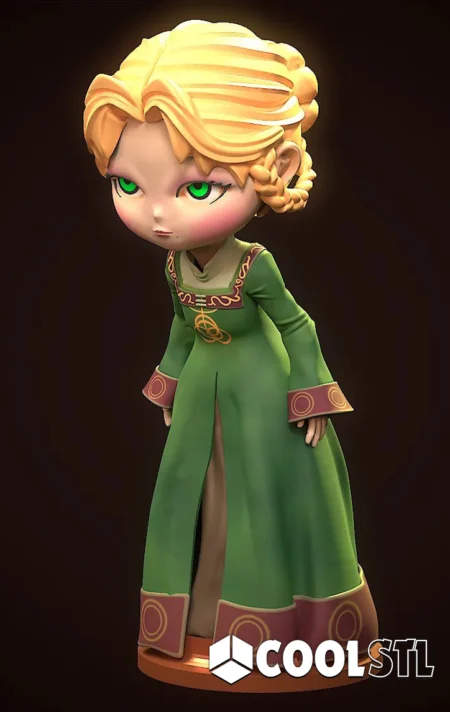 Rya Elden Ring Chibi STL – 3D Printable Cute Fan Model