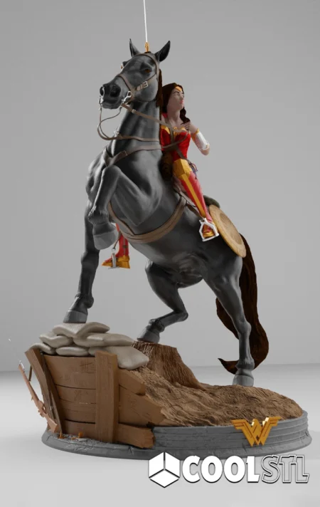 Wonder Woman World War 1 STL – Heroic 3D Printable Fan Art Model