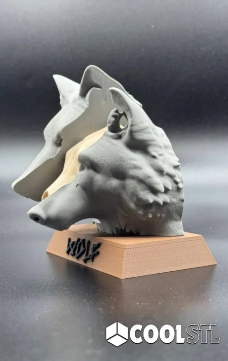Wolf Skull STL – 3D Printable Detailed Animal Skull Model