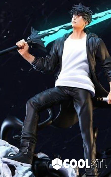 Sung Jin-Woo STL – 3D Printable Fanart Figure from Solo Leveling