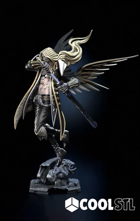 Alucard STL – 3D Printable Vampire Hunter Figure from Castlevania