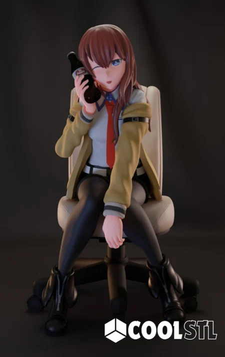 Kurisu Makise STL – Steins Gate 3D Printable Figure