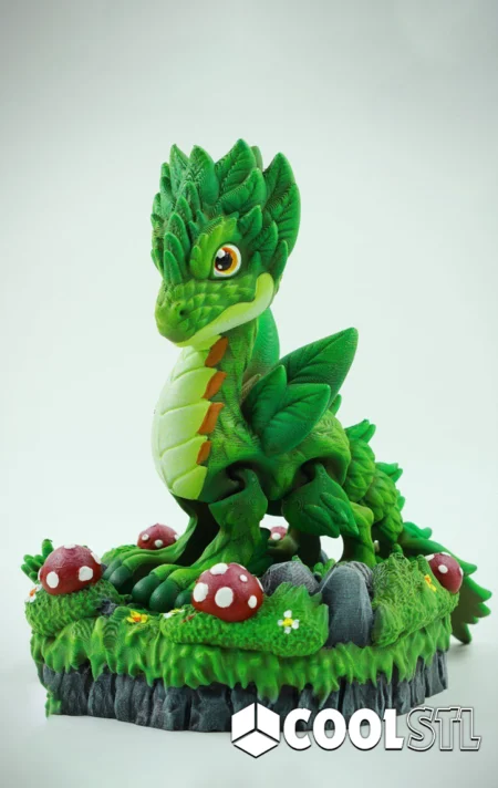 Flexi Plant Dragon STL – 3D Printable Articulated Figure