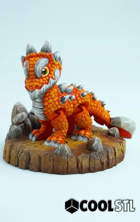 Earth Dragon STL – 3D Printable Fantasy Figure