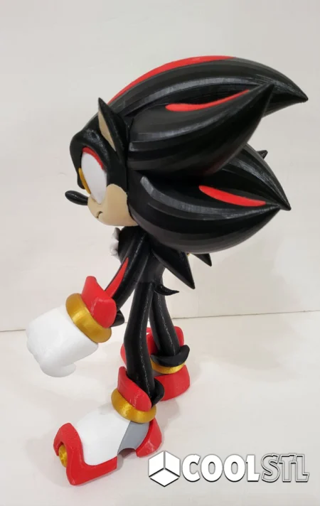 Shadow Sonic STL – 3D Printable Sonic the Hedgehog Rival Figure