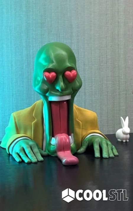 The Mask Sculpture STL – 3D Printable Jim Carrey Classic Figure