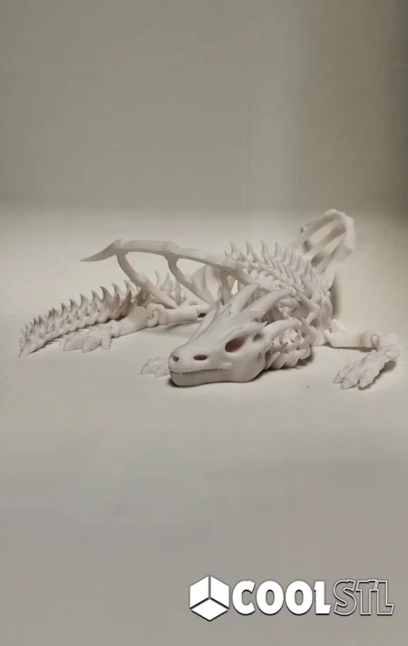 Articulated Skeleton Dragon STL – 3D Printable
