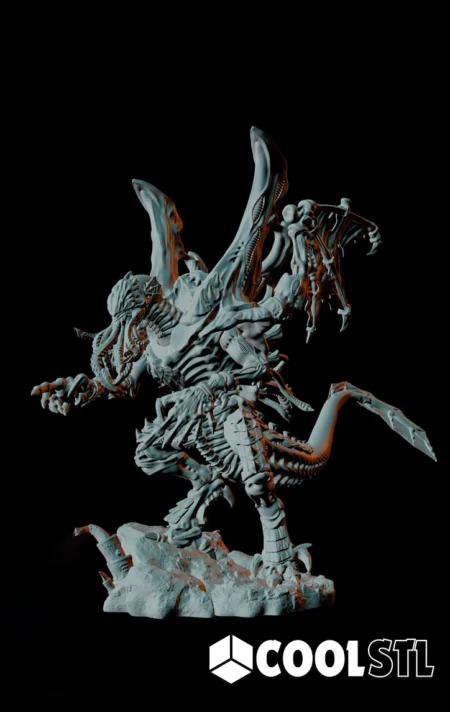 Space Alien Kraken Overlord STL – 3D Printable