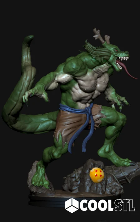Shenron Warrior Humanoid STL – 3D Printable