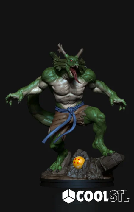 Shenron Warrior Humanoid STL – 3D Printable