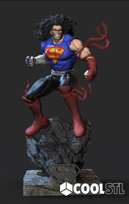 Superman Death Metal in Battle STL – 3D Printable