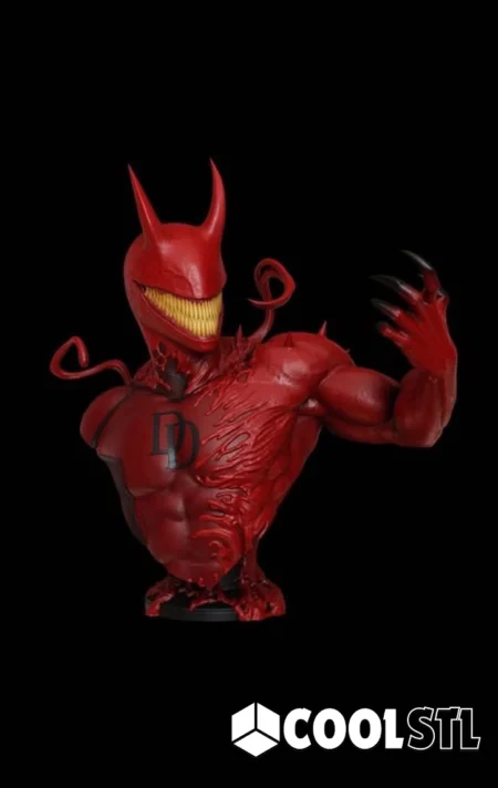 Carnage Daredevil Bust STL – 3D Printable