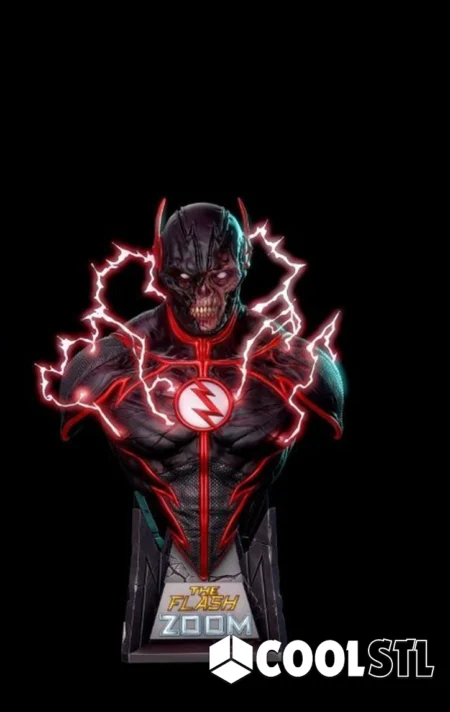 Zoom the Villain Bust from Flash STL – 3D Printable