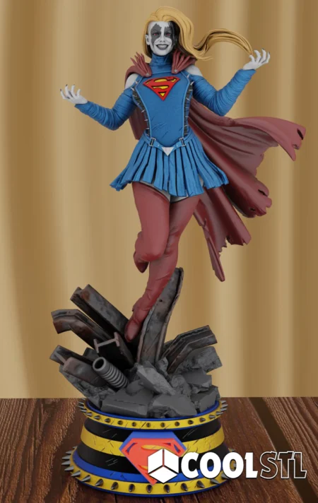 Supergirl Joker Infected STL – 3D Printable