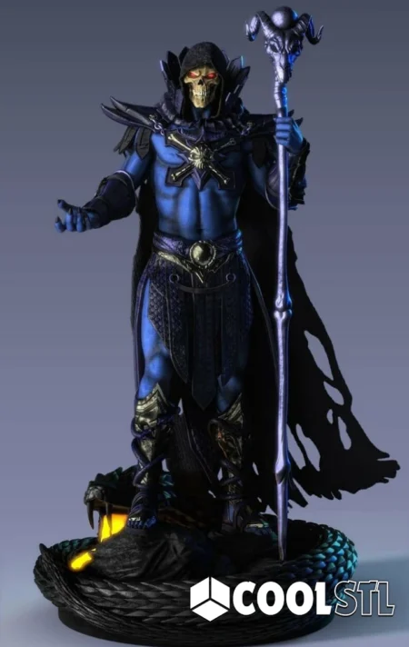 Skeletor STL – 3D Printable Masters of the Universe Villain Figure
