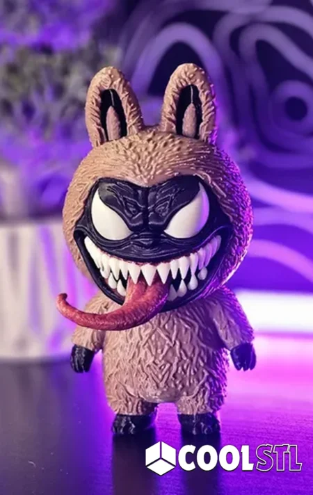 Labubu x Venom STL – 3D Printable