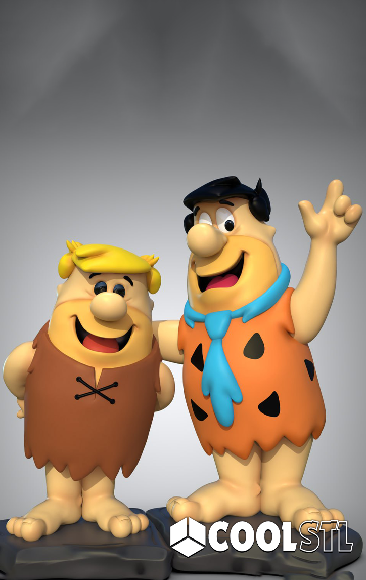 The Flintstones STL File- 3D Printable (Digital Download)