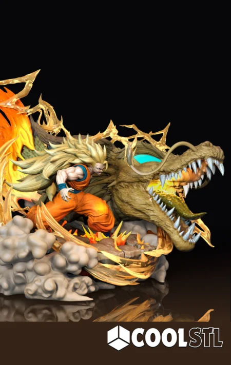 Goku SSJ3 STL File- 3D Printable (Digital Download)