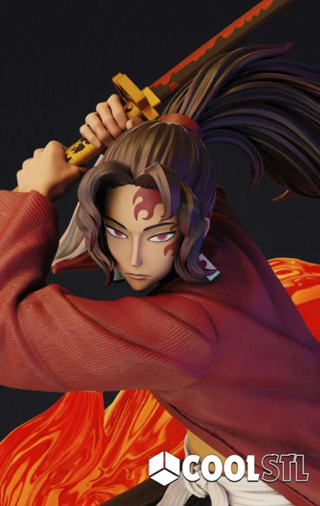 Yoriichi Tsugikuni Diorama STL File- 3D Printable (Digital Download)