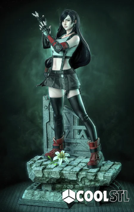 Tifa Lockhart STL File- 3D Printable (Digital Download)