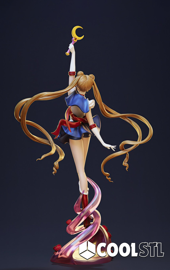 Tsukino Usagi Sailor Moon STL File- 3D Printable (Digital Download)