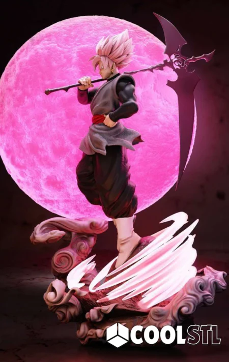 Black Goku Moon STL File- 3D Printable (Digital Download)