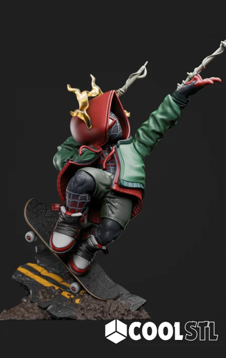 Kid Miles Morales STL File- 3D Printable (Digital Download)