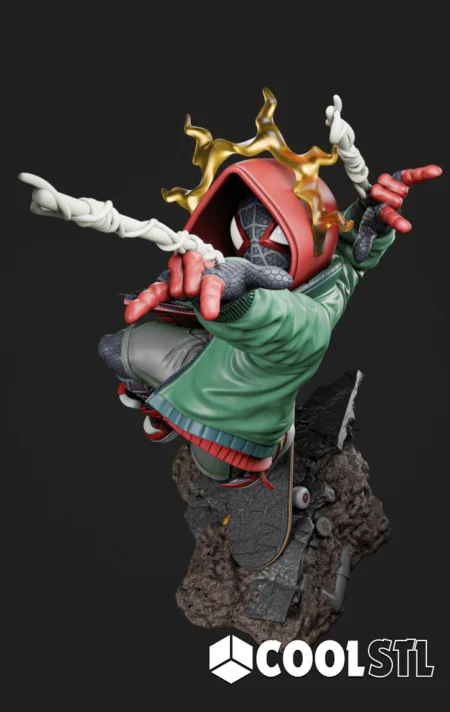 Kid Miles Morales STL File- 3D Printable (Digital Download)