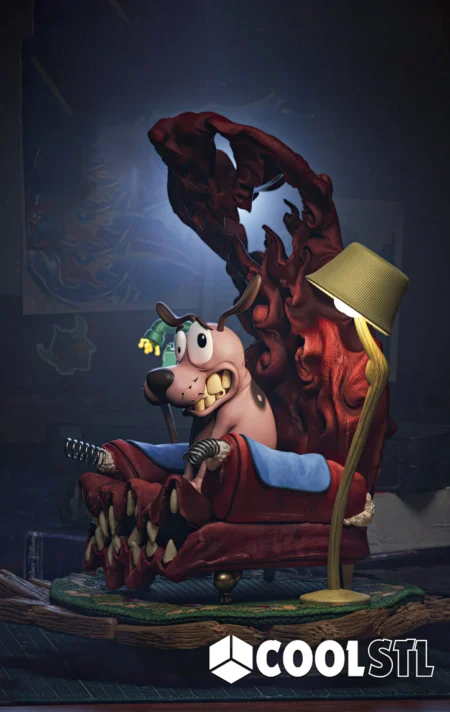 Courage the Cowardly Dog STL File- 3D Printable (Digital Download)