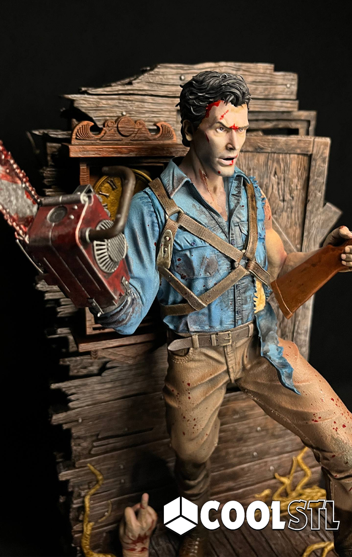 Ash Williams Evil Dead 2 STL File- 3D Printable